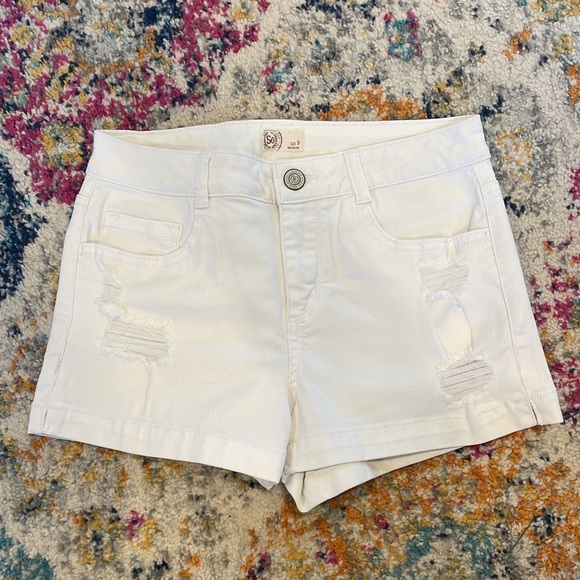 White Jean Shorts - Picture 1 of 1